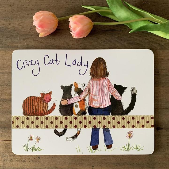 Actual product image Teka MT57 Crazy Cat Lady Kociara Tellerpolster