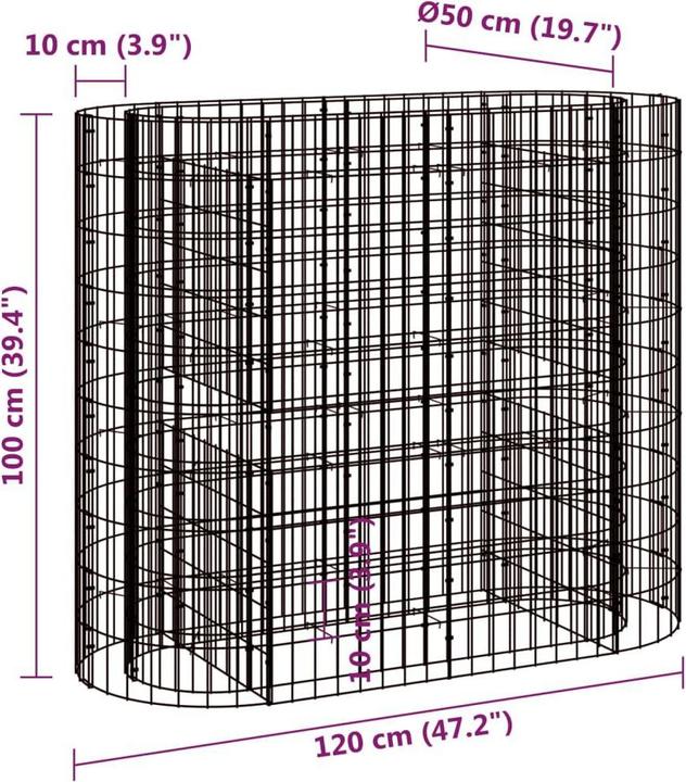 Produktbild vidaXL Gabionen-Hochbeet