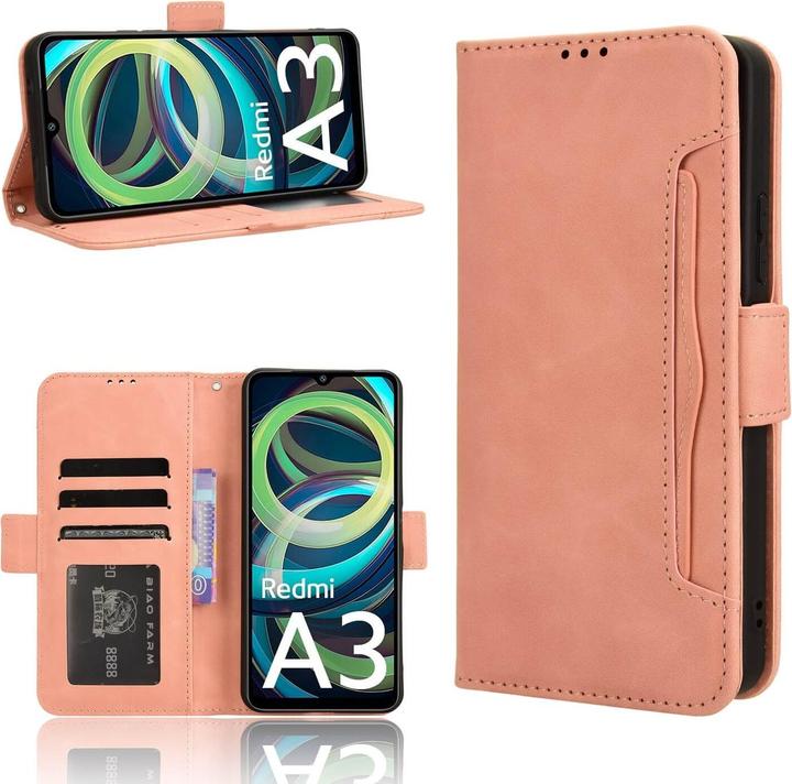 Image du produit Cover-Discount Xiaomi Redmi A3 - Etui avec de nombreuses poches pour cartes (Xiaomi Redmi A3)