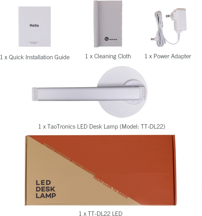 Actual product image Taotronics TT-DL22 (550 lm)