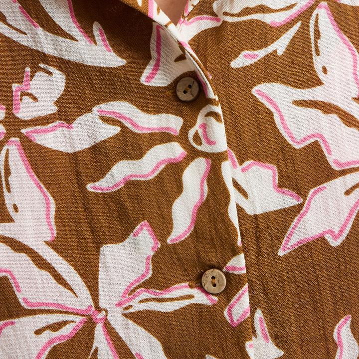 Immagine prodotto La Redoute Collections Kurzärmelige Bluse mit Blumenmuster (M)