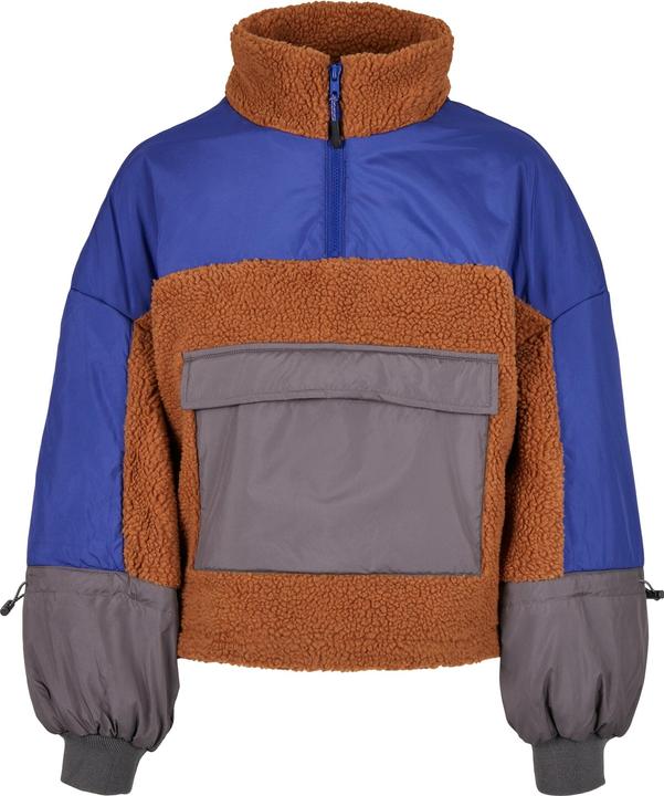 Actual product image Urban Classics Ladies Sherpa 3-Tone Pull Over Jacket (5XL)