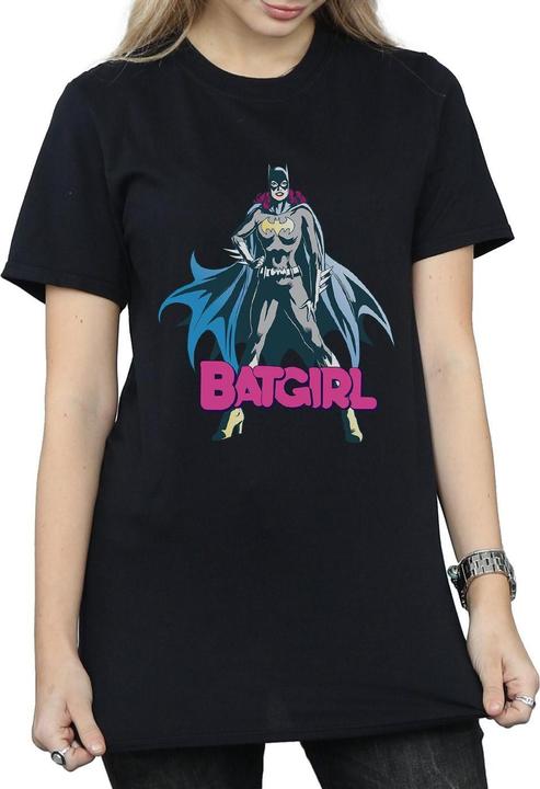 Actual product image Womens/Ladies Batgirl Pose Cotton Boyfriend T-Shirt (S)