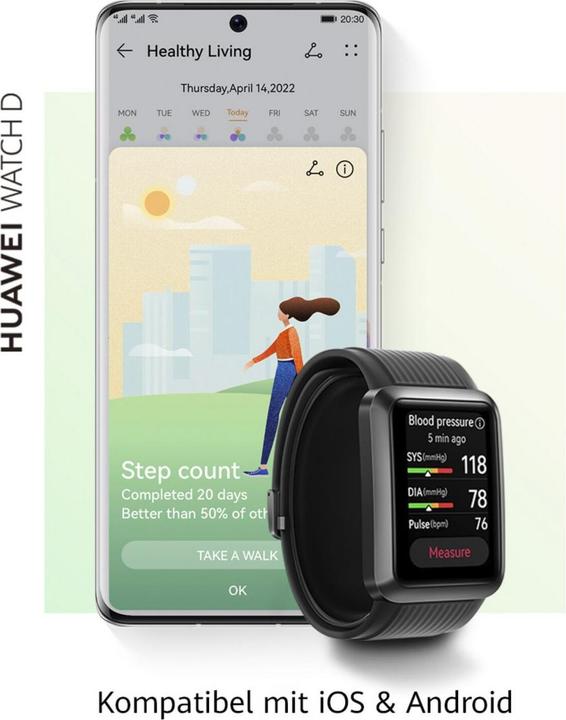 Actual product image Huawei Watch D (42 mm)