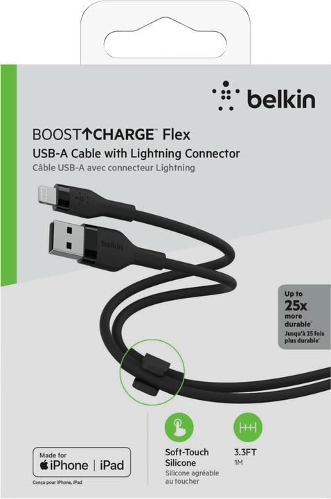Actual product image Belkin USB charging cable Boost Charge Flex USB A - Lightning 1 m (1 m)