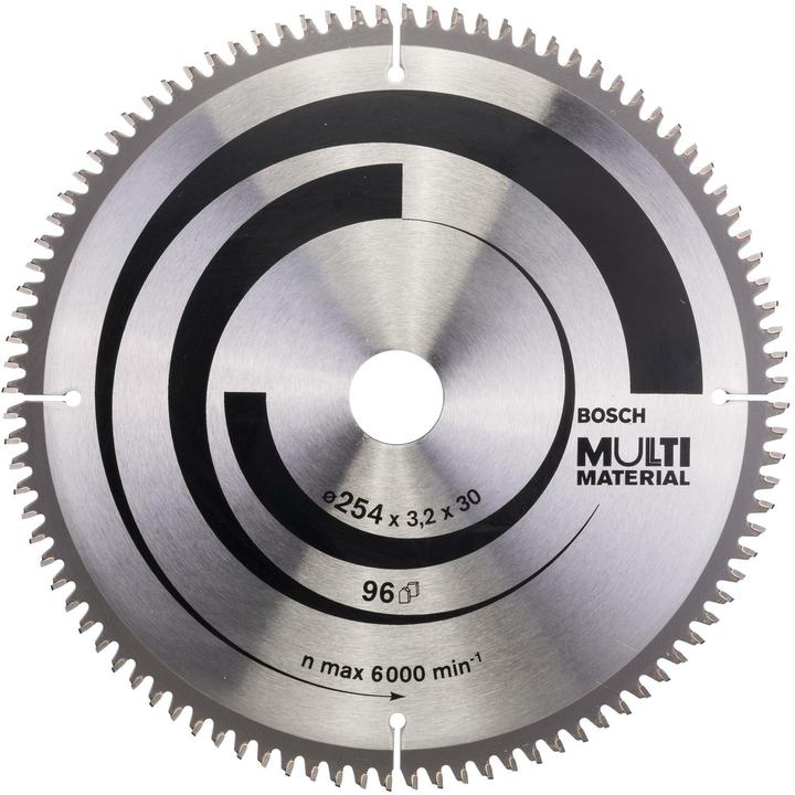 Bosch Professional Zubehör Lama per sega circolare PRO Multi Material, 254 x 3,2 x 30 mm