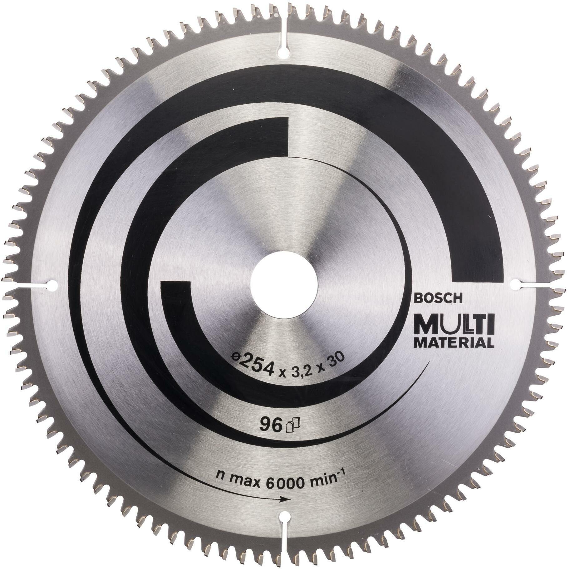 Bosch Professional Zubehör, Sägeblatt, PRO Multi Material Kreissägeblatt, 254 x 3,2 x 30 mm