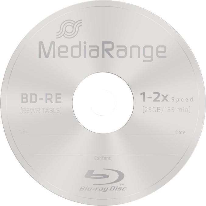 Image du produit MediaRange BD-RE 2x Single Layer 25GB 10 P. (10 x)