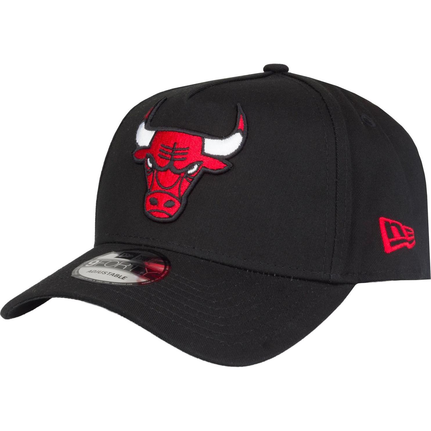New Era, Herren, Cap, 9Forty A-Frame Snapback Cap - Chicago Bulls Schwarz, Schwarz, (One Size)