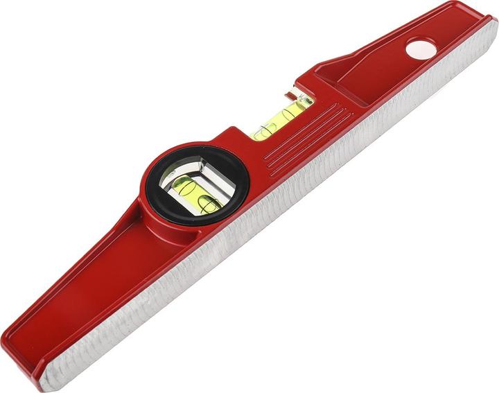 Actual product image RS PRO Spirit level, straight type, 250mm, aluminum frame, 2 bubble/s, ±0.5 mm/m (25 cm)