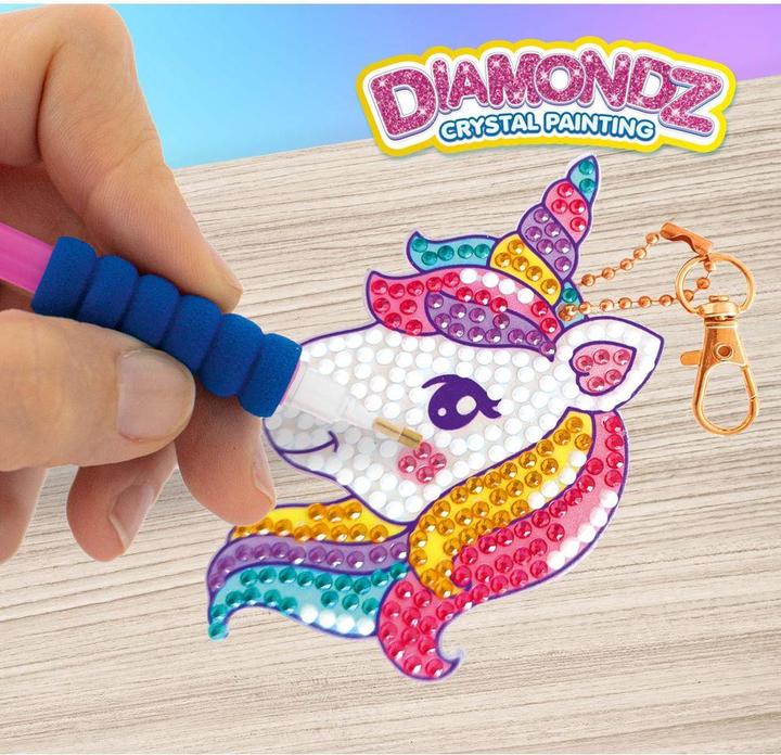 Actual product image Craze DIAMOND PAINTING Keychain Unicorn