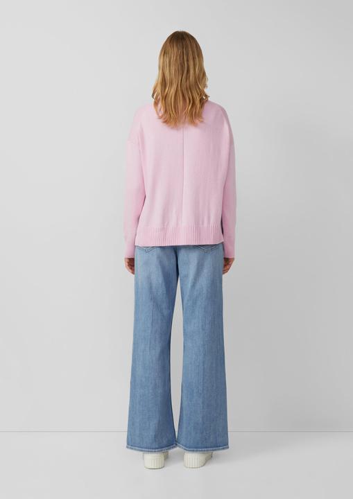 Produktbild s.Oliver Strickpullover Strickpullover mit Seitenschlitzen und überschnittenen Schultern (48)