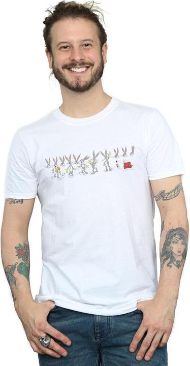 Actual product image Looney Tunes Mens Bugs Bunny Colour Code T-Shirt (4XL)