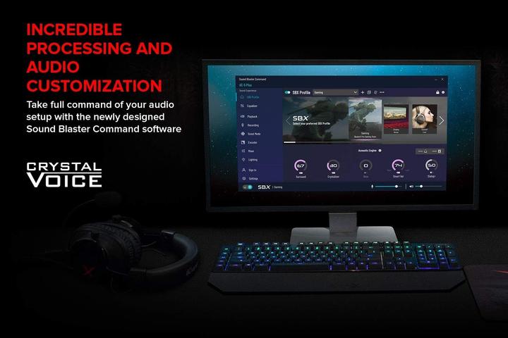 Immagine prodotto Creative Sound BlasterX AE-5 Plus Scheda audio da gioco ad alta risoluzione / DAC - RGB, PCIe (PCI-E x1)