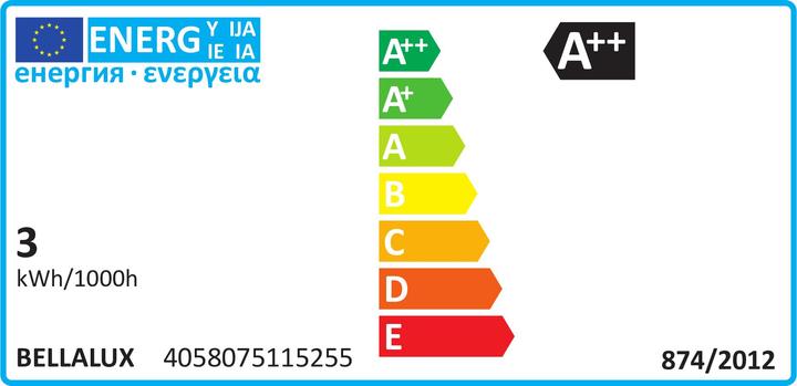 Energie-Label Bellalux Rt Clas B (E14, 250 lm, 1x)