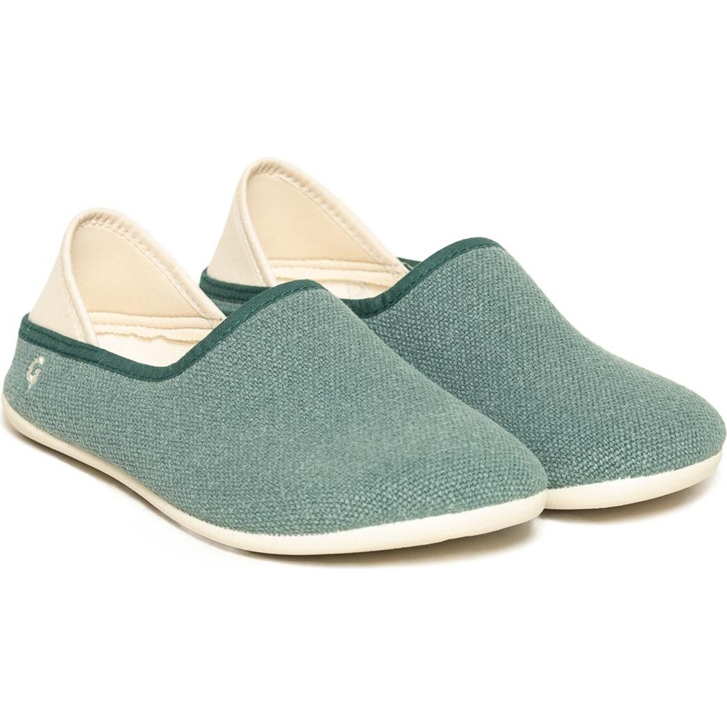 Gottstein, Herren, Hausschuhe, Linen Slip-On Hausschuh, Türkis, (37)