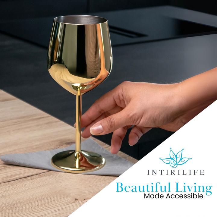 Produktbild Intirilife Weingläser 400 ml Bruchfest (2er-Set) (40 cl, 2 Gläser, Weingläser Set)