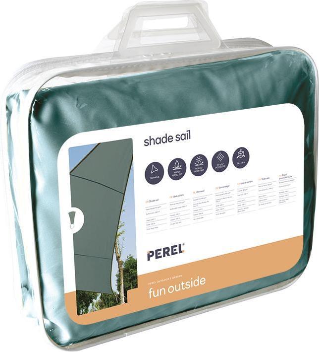 Actual product image Perel SUN SEA - TRIANGULAR - 3.6 x 3.6 x 3.6 m - COLOUR: GREEN-GREY (360 x 360 cm)