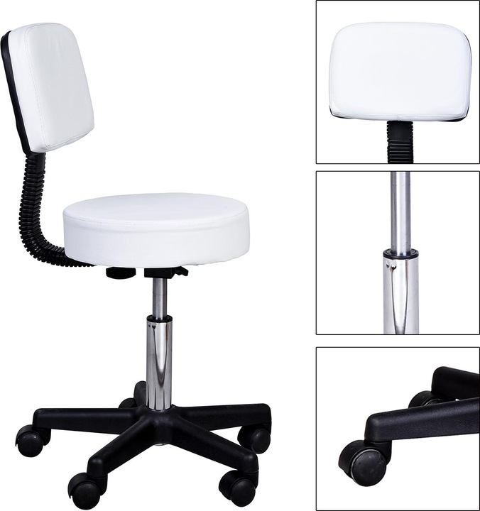 Produktbild Homcom Rollhocker mit Lehne