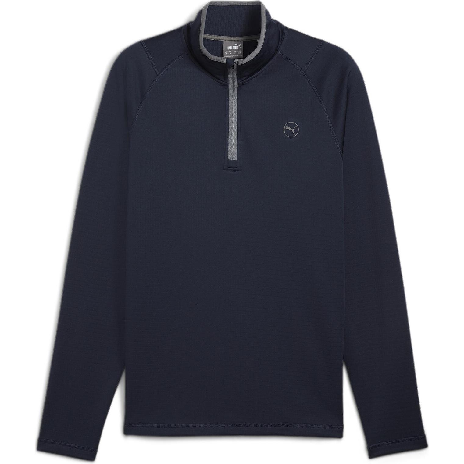 Puma, Herren, Pullover, Waffle Fleece 1/4 Zip, Blau, (M)