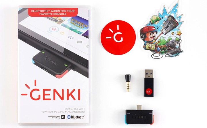 Actual product image Genki Audio Bluetooth Adapter (Transmitter & Receiver)