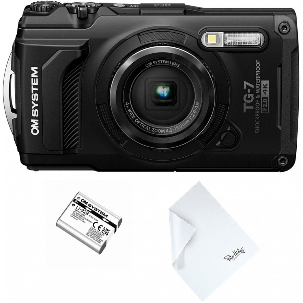 OM System TG-7 nero Kit Edizione Speciale (12 Mpx), Fotocamera, Nero