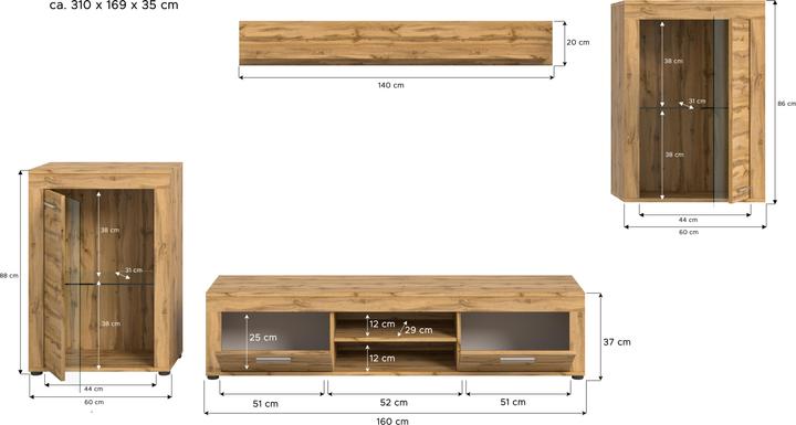 Actual product image Xonox Home Jam (310 x 35 x 169 cm)