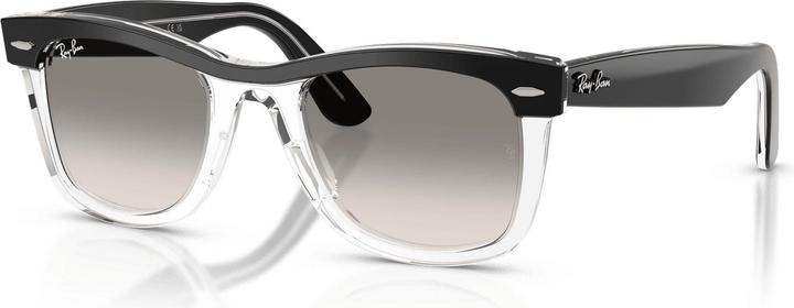 Klar Verlauf Grau, Schwarz auf Transparent