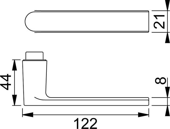 Produktbild Hoppe Türdrücker M1642 Los Angeles (Türgriff)