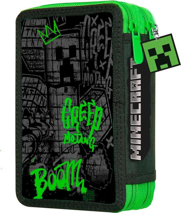 Kids Licensing Minecraft double pencil case