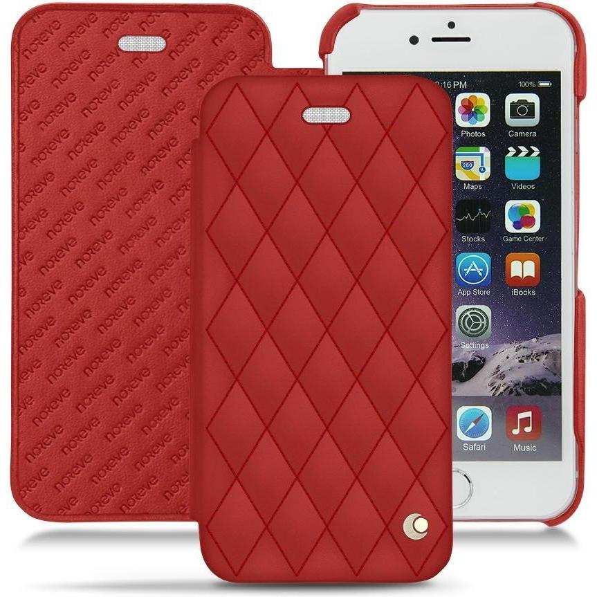 Noreve Lederschutzhülle horizontal (Apple iPhone 6s), Smartphone Hülle, Rot