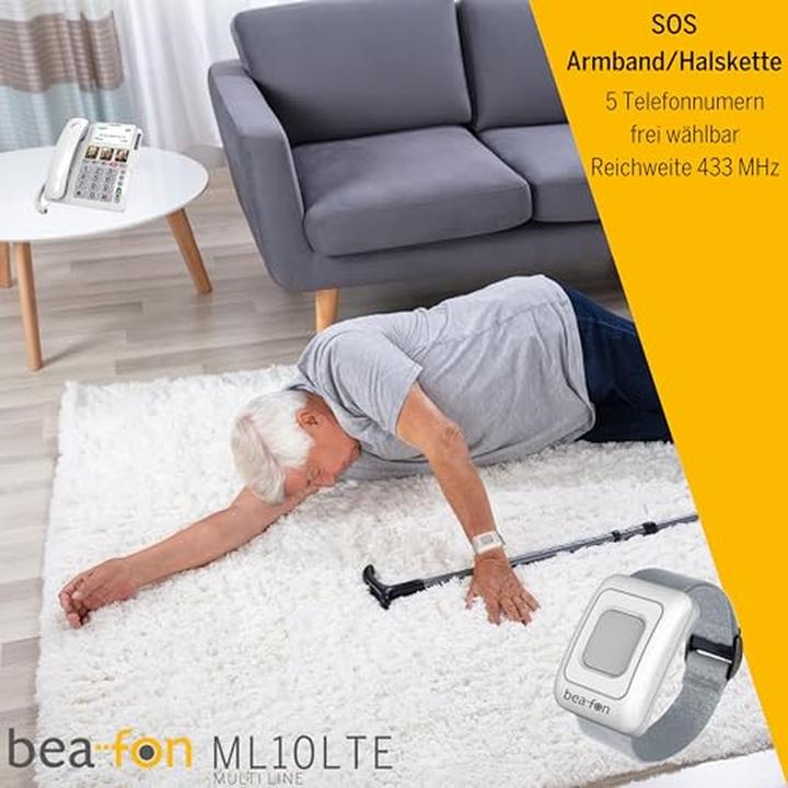 Immagine prodotto Bea-Fon Telefono fisso ML10 LTE 4G con funzione SOS/trasmettitore di chiamate di emergenza