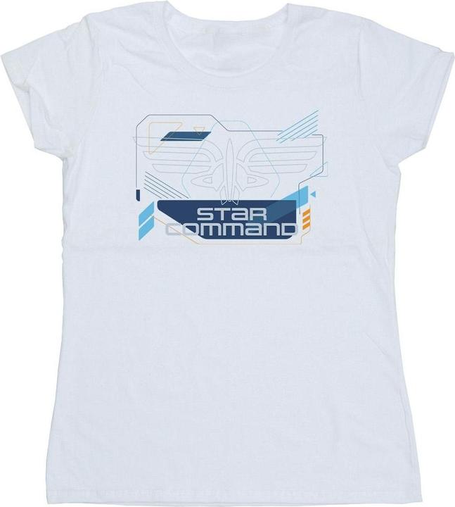 Actual product image Disney Womens/Ladies Lightyear Star Command Icons Cotton T-Shirt (XL)