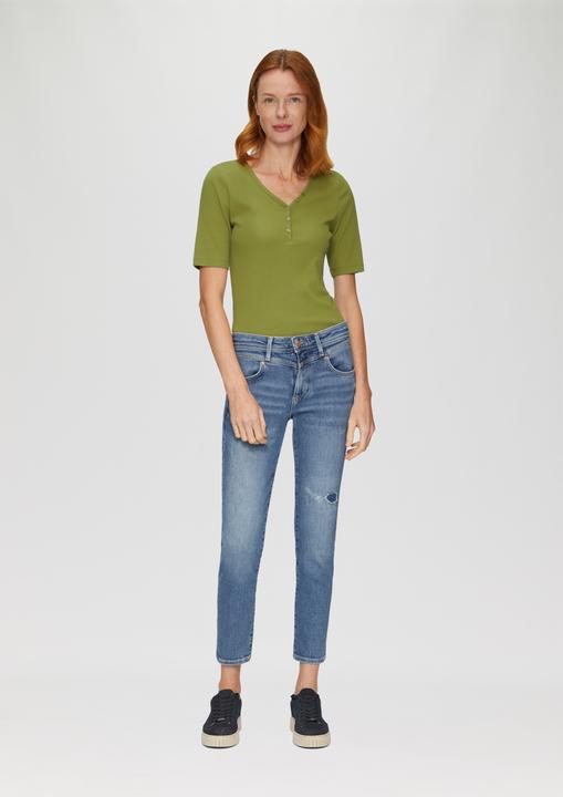 Immagine prodotto S.Oliver T-Shirt Rippshirt mit Henley-Ausschnitt (36)