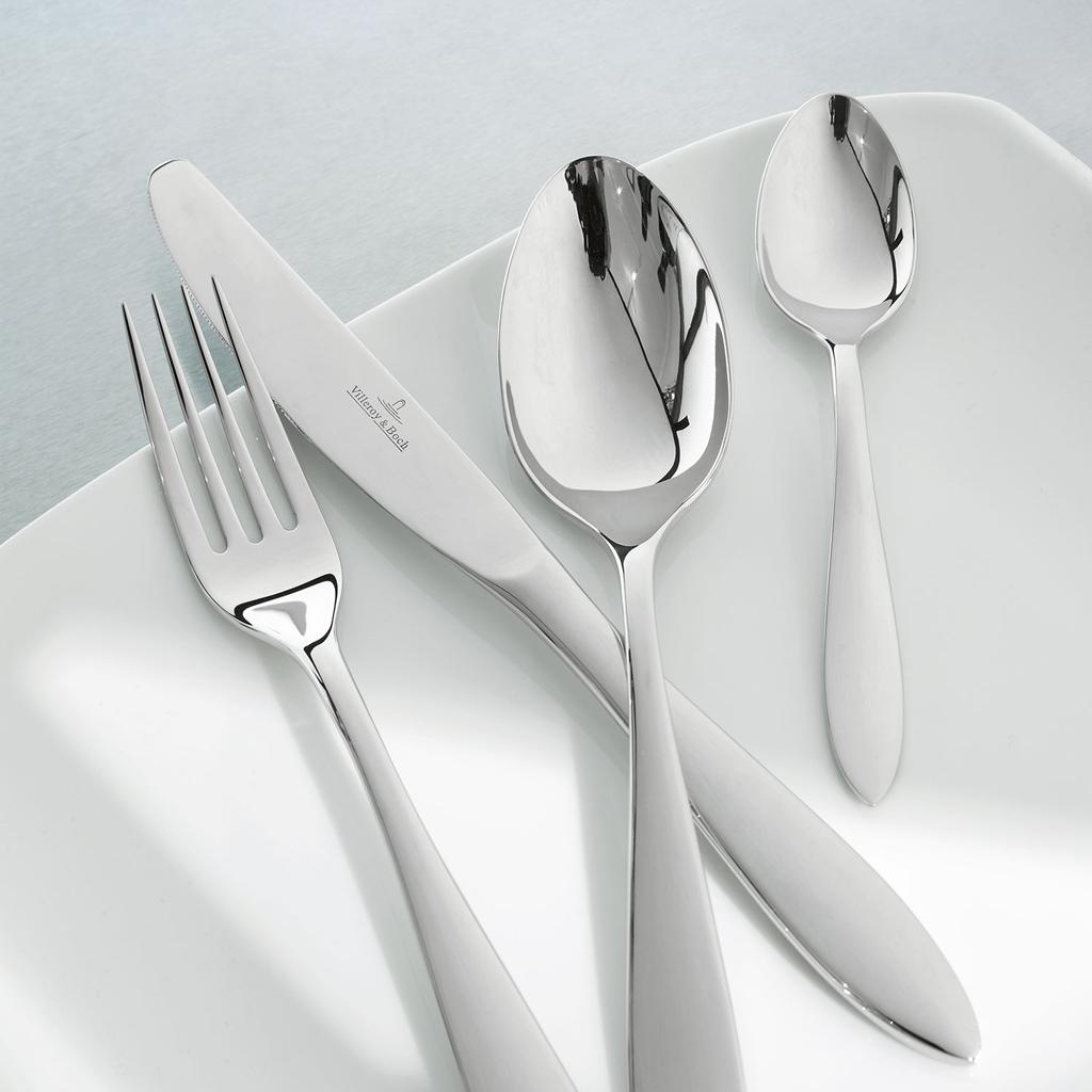 Thumbnail - Villeroy & Boch Tafelbesteck 24tlg. Arthur gebürstet, Besteck, Silber