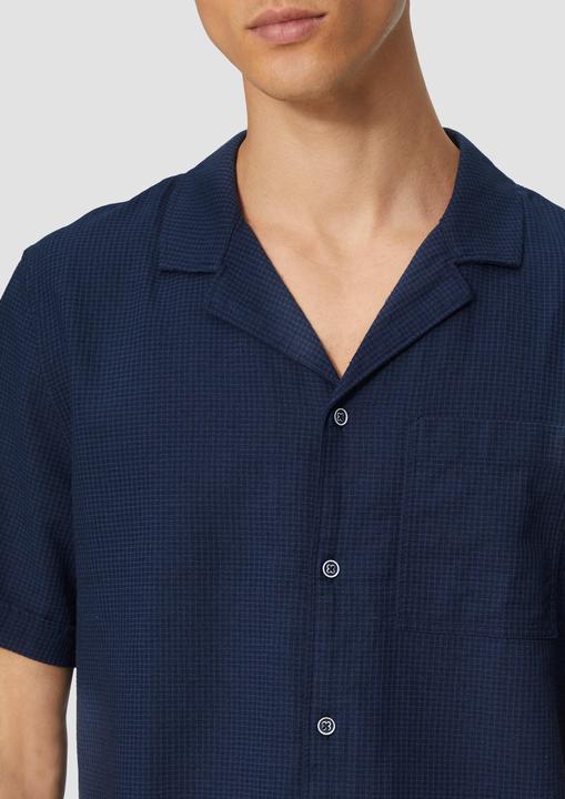 Produktbild S.Oliver Hemd Resort Fit: Strukturiertes Kurzarmhemd aus Leinenmix (L)