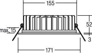 Produktbild Brumberg Leuchten LED-Einbauleuchte 12425074 (660 lm)