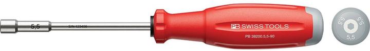 Produktbild PB Swiss Tools Aussensechskant-Schraubenzieher PB 38200 SwissGrip Evo Gr. 5.5 90 mm (Aussensechskant)