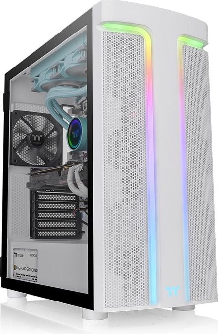 Actual product image Thermaltake Tt H590 TG ARGB Snow White CA-1X4-00M6WN-00 (ATX, Mini-ITX, mATX)