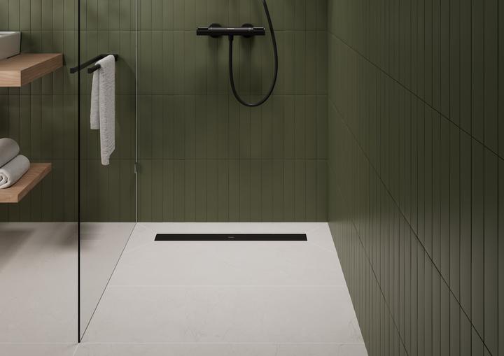 Actual product image hansgrohe raindrain go - douchegoot 70 cm met dubbelzijdig rooster, voor tegelinzet, mat zwart
