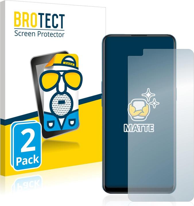 Produktbild BROTECT Entspiegelungs-Schutzfolie Displayschutz Matt (2 Stück, Oppo Reno 4 5G)