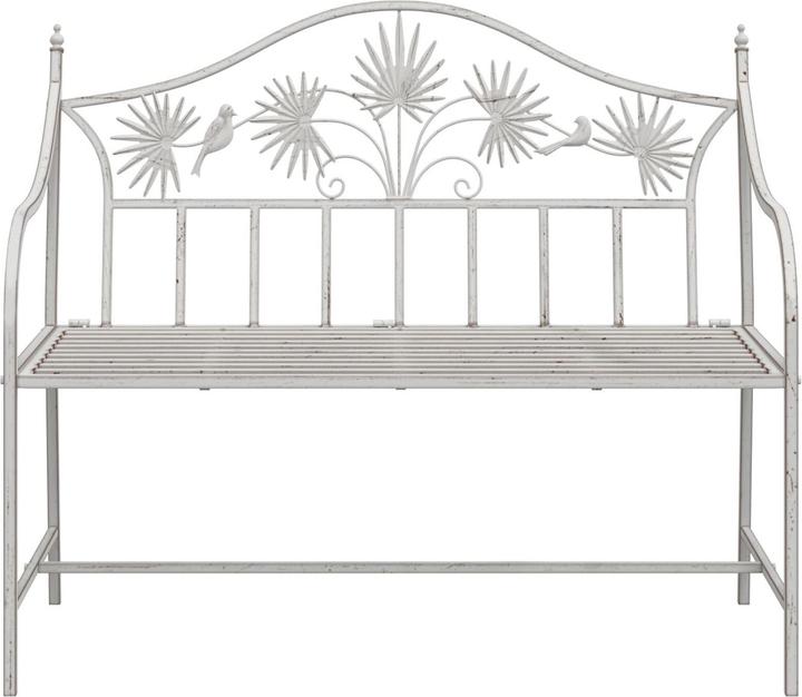 Actual product image vidaXL Garden Bench Metal 104 X 52.5 X 89 Cm Robust And Durable
