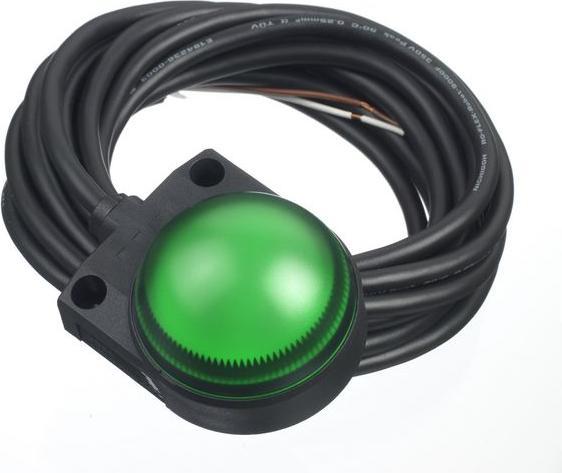 Actual product image Idec Surface mount indicator,dome,green,24V