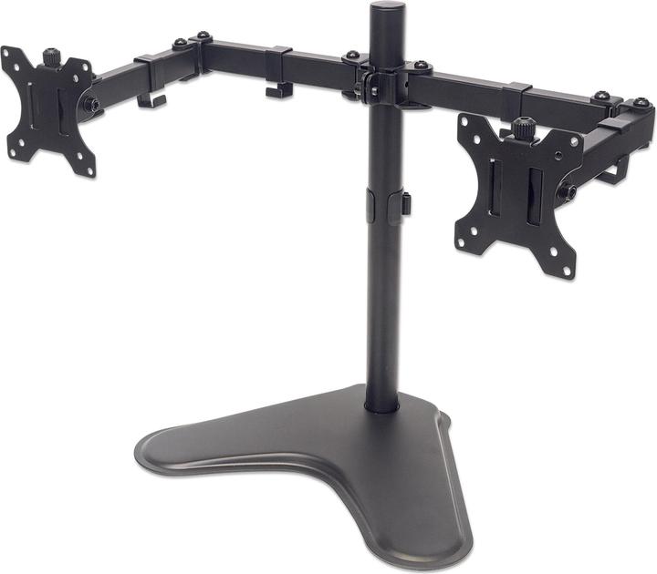 Produktbild Manhattan Standfuss Monitorarm für zwei Monitore 33 813 (Tisch, 32", 8 kg)
