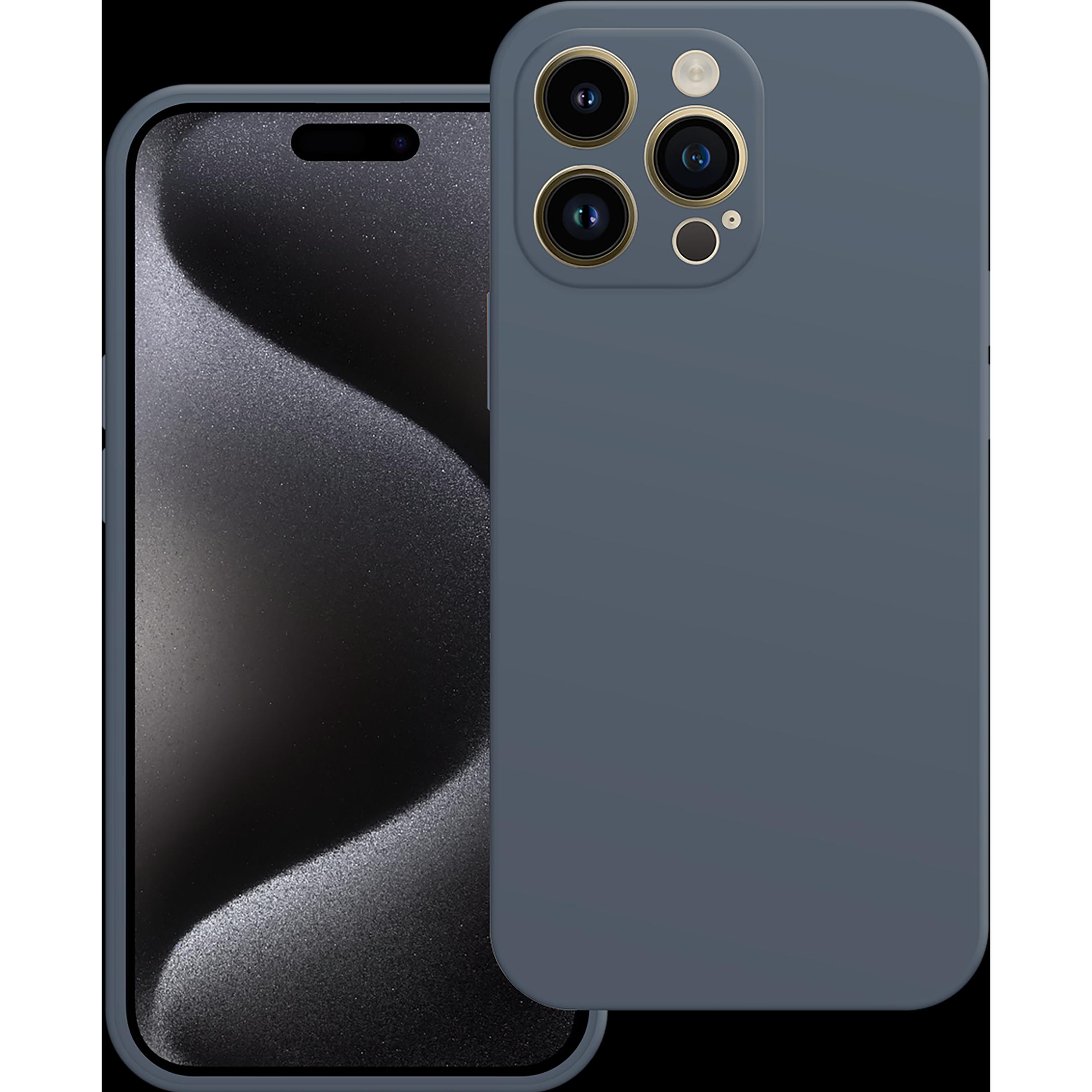Thumbnail - Cazy Silikon Hülle Kompatibel mit iPhone 15 Pro Max - Soft TPU Schutz - (Apple iPhone 15 Pro Max), Smartphone Hülle, Bla...