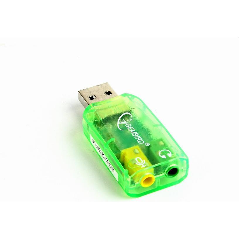 Gembird SOUND CARD USB EXT. VIRTUS/SC-USB-01 - Soundkarte (USB), Soundkarte, Grün