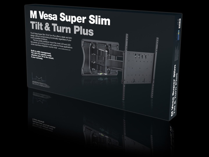Produktbild Multibrackets Super Slim Tilt & Turn Plus (Wand, 65", 40 kg)