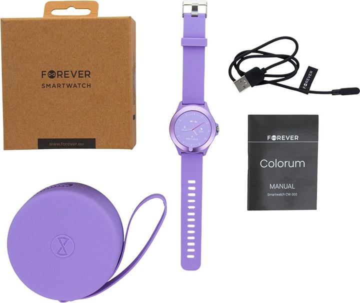 Actual product image Forever Smartwatch Colorum CW-300 xPurple
