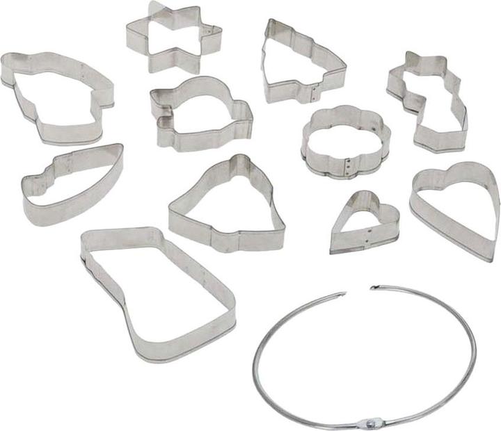 Actual product image Cookie cutter set on ring, 11 pcs.