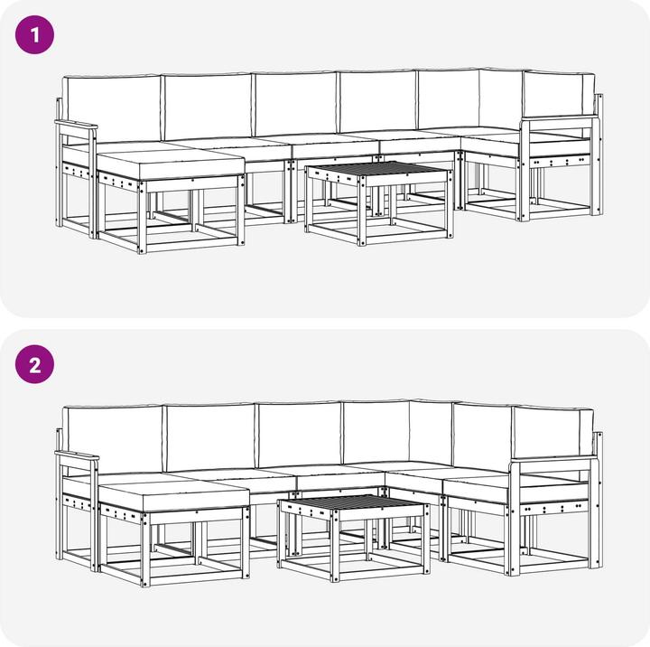 Actual product image vidaXL Sofa Set